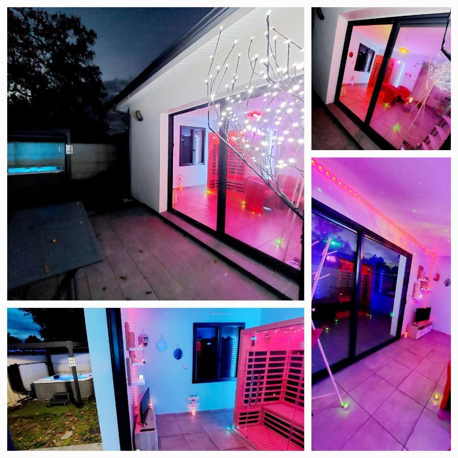 Ychoux Un Sejour Romantique En Couple Avec Jacuzzi Prive Chromotherapie Jardin Maison Privee מראה חיצוני תמונה